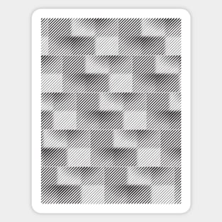 Geometric monochrome pattern Sticker